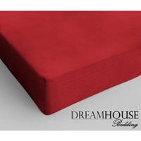 Dreamhouse Bedding Hoeslaken Katoen Rood-90 x 220 cm