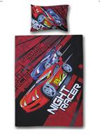 Emob dekbedovertrek Night Racer - rood - 140x200/220 cm