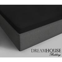 Dreamhouse Bedding Katoenen Topper Hoeslaken Black Zwart 160 x 220