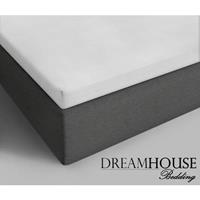 Dreamhouse Bedding Topper Hoeslaken Katoen Wit-90 x 200 cm