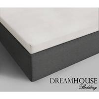 Dreamhouse Bedding Katoenen Topper Hoeslaken Cream Creme 180 x 200