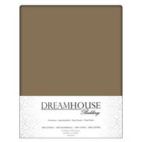 Dreamhouse Bedding Hoeslaken Katoen Taupe-140 x 200 cm