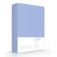 Romanette Flanellen Hoeslaken Blauw -80 x 200 cm