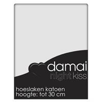 Damai Hoeslaken Light Grey (Katoen)-90 x 200 cm