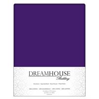 Dreamhouse Bedding Hoeslaken Katoen Paars-70 x 200 cm