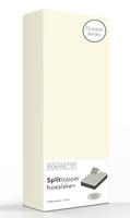 romanette Double Jersey Splittopper Hoeslaken  Ivoor-180 x 200/210/220