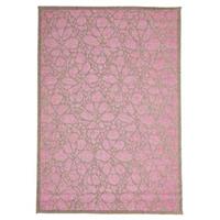 Floorita binnen/buitenvloerkleed Fiore - roze - 135x190 cm