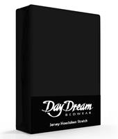 Daydream Jersey Hoeslaken Zwart-90 x 200 cm