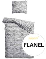 Snurkbeddengoed Flannel Dekbed Twirre Grijs-240 x 200/220 cm