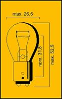 DMP Lamp 12V-21/5W Bay15D E-Keur achterlicht