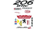 Xtreme Peugeot Speedfight 2 WRC 206 stickerset