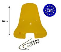 Windscherm hoog + bevestigingsset (made in EU) Vespa S 76cm geel (zie internet opmerking)