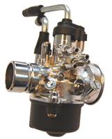 Carburateur model Dellorto Minarelli Horizontaal + verticaal 17.5mm chroom DMP
