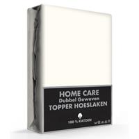 homecare Topper Dubbel geweven Jersey Hoeslakens Créme-90 x 200/220 cm