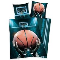 Young Collection Beddengoed voor tienerkamer Basketbal met basketbalring (2-delig)