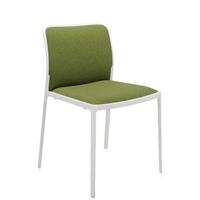 Kartell Audrey Soft Stoel - Trevira / Wit / Zuurgroen