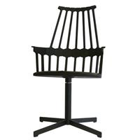 Kartell Comback Chair Draaibaar Zwart