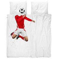Snurk Beddengoed Snurk Soccer Champ Red Dekbedovertrek 200 x 220 cm