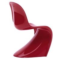 Panton Chair Classic Stuhl / By Verner Panton, 1959 - Fester Polyurethanschaumstoff - Vitra - Rot