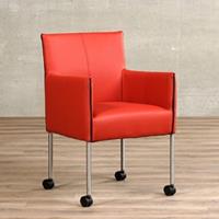 ShopX Leren fauteuil smart, bruin leer, bruine stoel