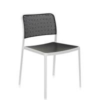 Kartell Audrey Stoel - Wit/zwart