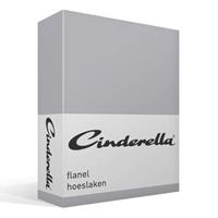 Cinderella Flanellen Hoeslaken Light Grey-90x200/210cm