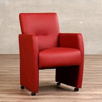 ShopX Leren eetkamerfauteuil pleasure, 120+ kleuren leer, in keukenstoelen