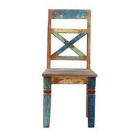 SIT 2er-Set Stuhl, 45x45x100cm braun-kombi