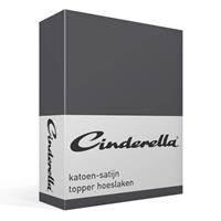 Cinderella satijn topper hoeslaken - 1-persoons (90x200 cm) -