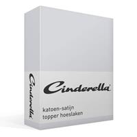 Cinderella satijn topper hoeslaken - 1-persoons (100x200 cm) - Light