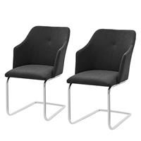 MCA furniture Eetkamerstoel Madita 4 voet stoel B-hoekig Stoel belastbaar tot max. 140 kg (set, 2 stuks)