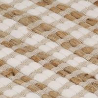 Vloerkleed 120x180 cm handgeweven jute naturel en wit