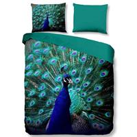 Pure dekbedovertrek Mighty Peacock - multikleur - 240x200/220 cm