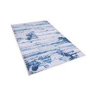 Beliani BURDUR Vloerkleed Blauw Polyester 80 x 150 cm