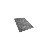 beliani Outdoor Teppich hellgrau 120x180 cm Bodenschutzmatte Kunststoffmatte Kota - Grau