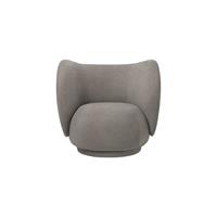 Ferm Living Rico Fauteuil - Geborsteld/Warm Grijs