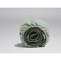 Yumeko Hoeslaken percal jade green 90x210x30