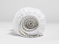Yumeko Hoeslaken gewassen linnen pure white 90x200x30