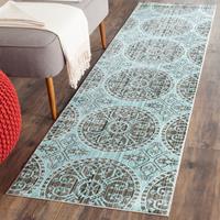 Safavieh Craft Art-Inspired Indoor Woven Area Rug, Valencia Collection, VAL214, in Brown & Alpine, 69 X 244 cm