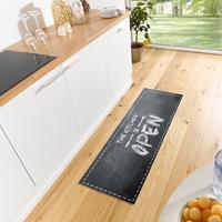 Küchenläufer Kitchen is open Zala Living rechteckig Höhe 5 mm maschinell getuftet
