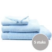 The One Towelling The One Handdoek Voordeelpakket 450 gram 50x100 cm Licht Blauw (5 stuks)