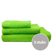 The One Towelling The One Handdoek Voordeelpakket 450 gram 50x100 cm Lime (5 stuks)