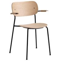 Menu Co Dining Chair mit Armlehnen Eiche/Stahlgestell Schwarz