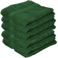 Towelcity 5x Luxe handdoeken donkergroen 50 x 90 cm 550 grams Groen