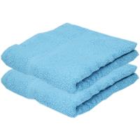 Towelcity 2x Luxe handdoeken turquoise 50 x 90 cm 550 grams Turquoise