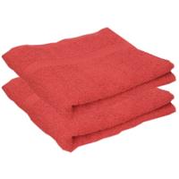 Towelcity 2x Luxe handdoeken rood 50 x 90 cm 550 grams Rood