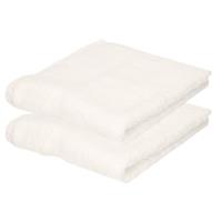 Towelcity 2x Luxe handdoeken wit 50 x 90 cm 550 grams Wit