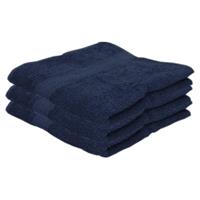 Jassz 3x Voordelige handdoeken navy blauw 50 x 100 cm 420 grams Blauw