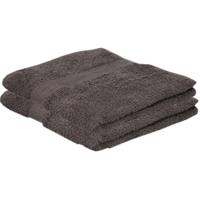 Jassz 2x Voordelige handdoeken grijs 50 x 100 cm 420 grams Grijs