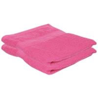 Jassz 2x Voordelige handdoeken fuchsia roze 50 x 100 cm 420 grams Fuchsia